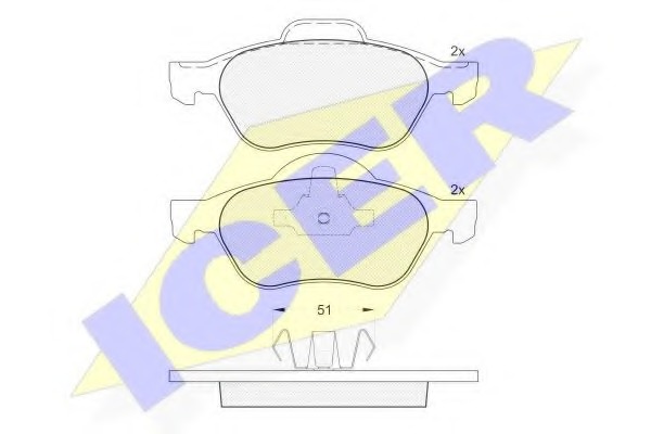 ICER181431 ICER BALATA ÖN DISK RENAULT MEGANE II