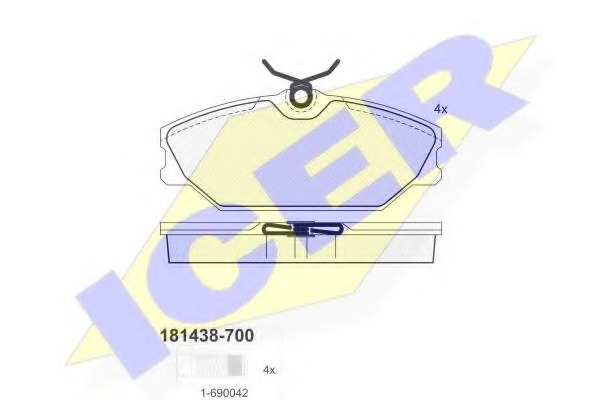 ICER181438-700 ICER BALATA ÖN DISK LAGUNA 99-01 MEGANE